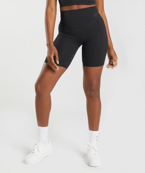 Women's Gymshark Elevate Cycling Shorts Black | NZ 5WPYXV